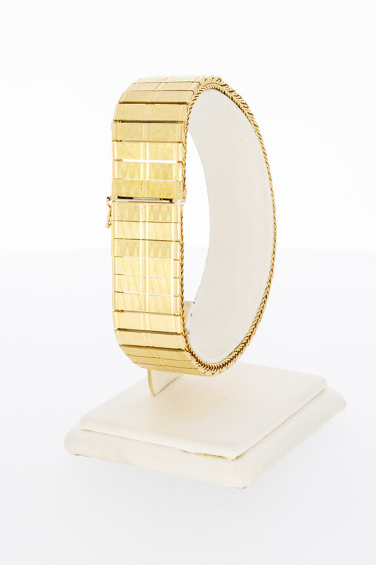18 karaat gouden Plaatjes armband - 20 cm
