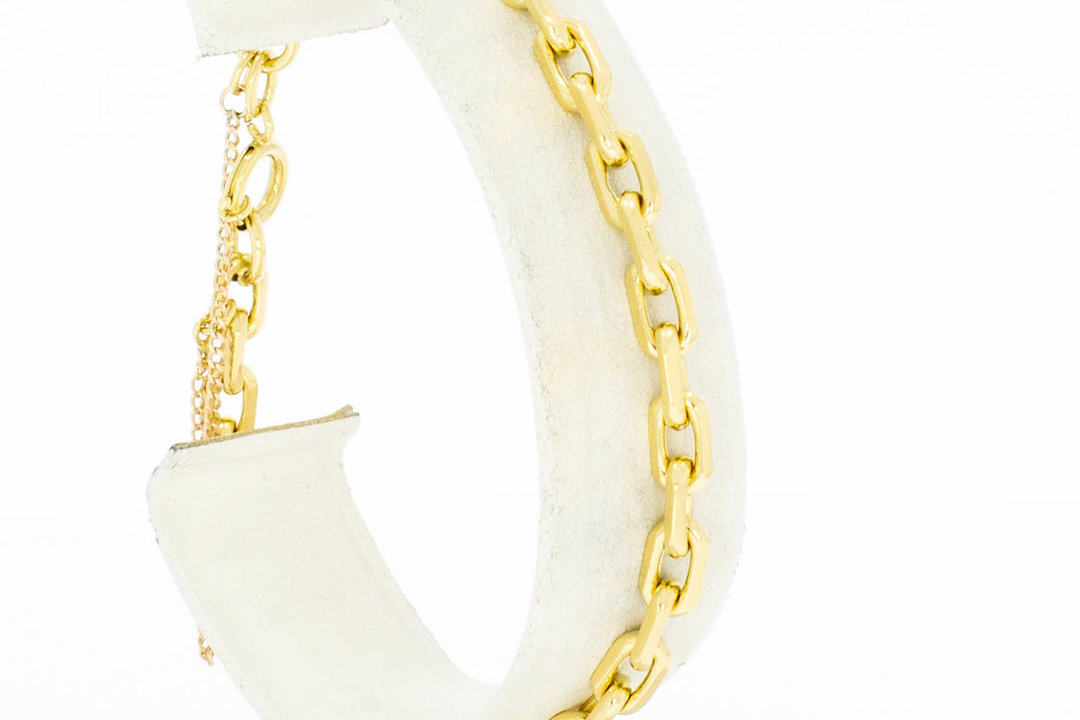 18 Karaat gouden Anker armband - 20,1 cm