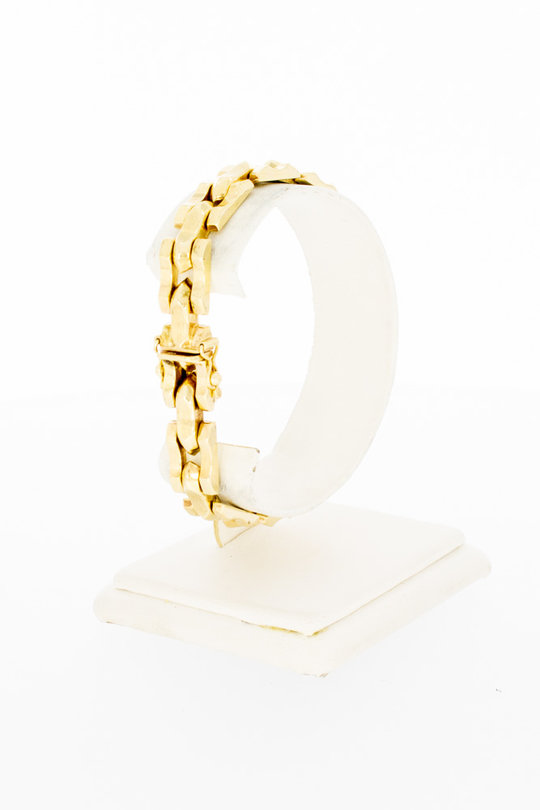14 karaat gouden Staafjes armband - 18,8 cm