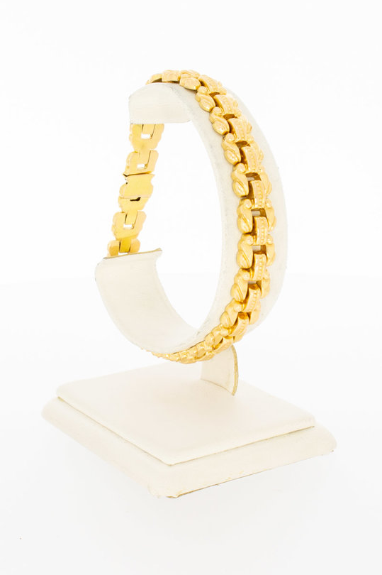 18 Karaat gouden Staafjes armband - 20 cm