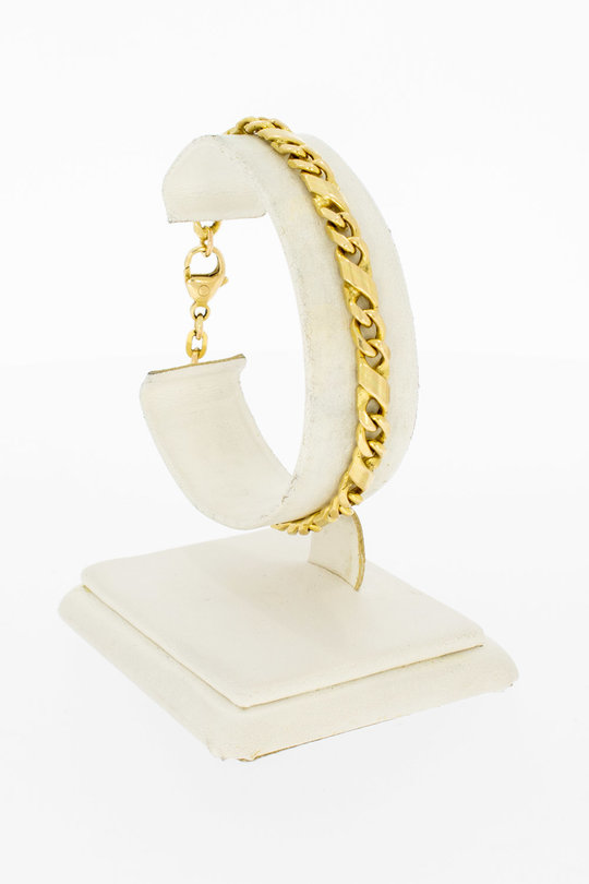 14 Karaat gouden Infinity Gourmet armband - 19,1 cm