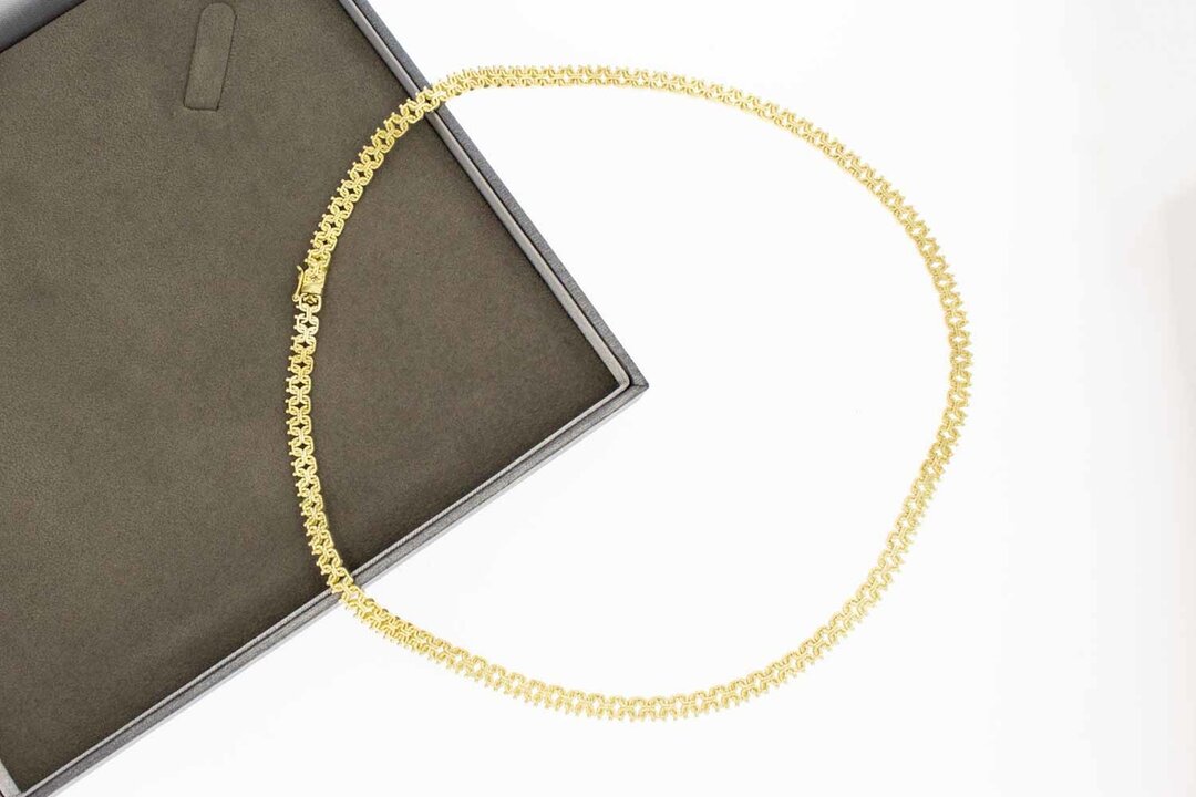14 Karaat gouden gevlochten ketting - 46,6 cm