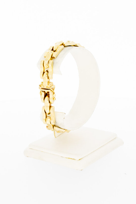14 karaat gouden Staafjes armband - 18,8 cm