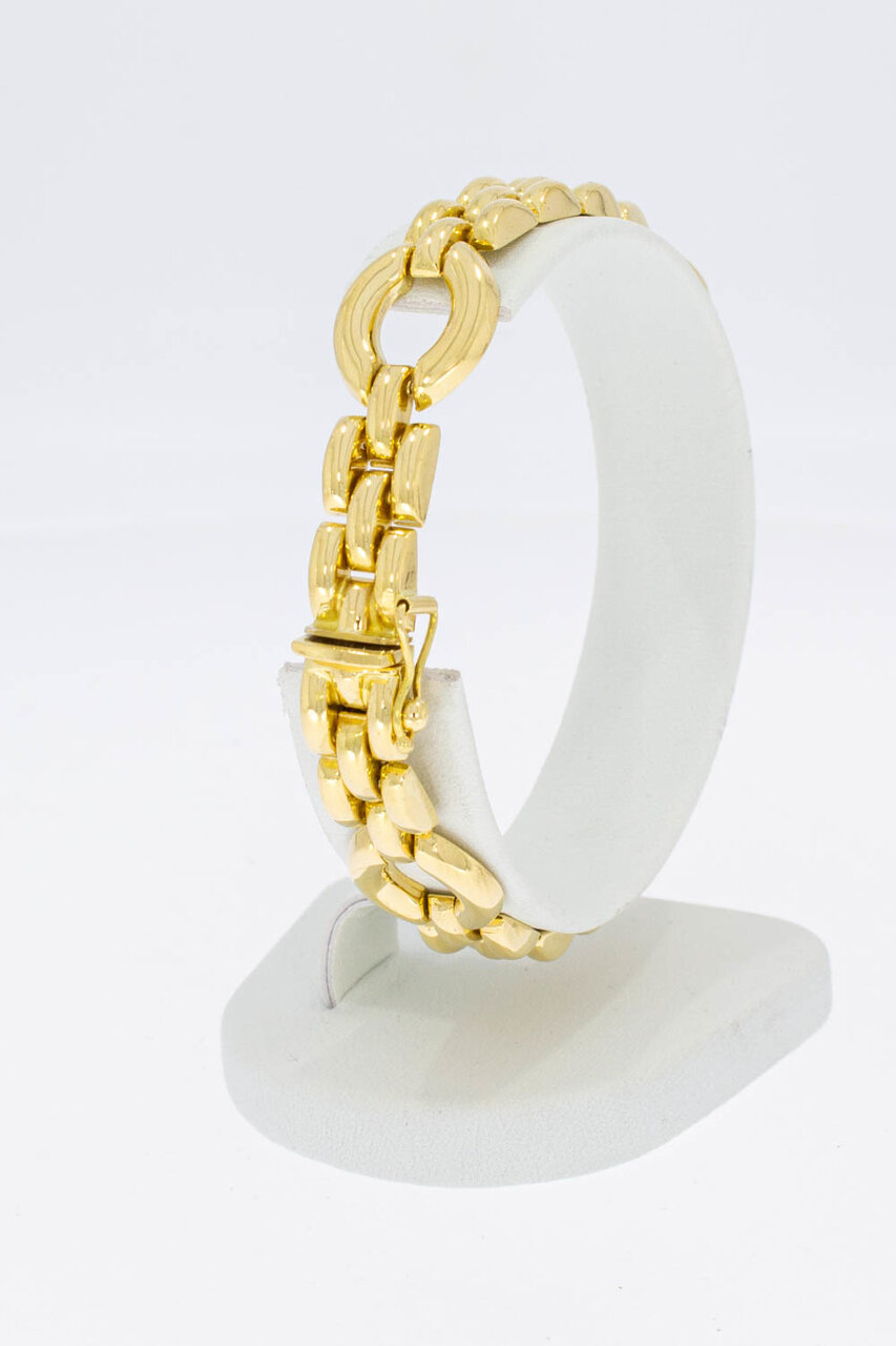 18 Karaat gouden Staafjes armband - 18,8 cm