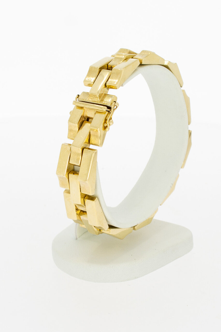 14 Karaat gouden Tank armband - 18,9 cm