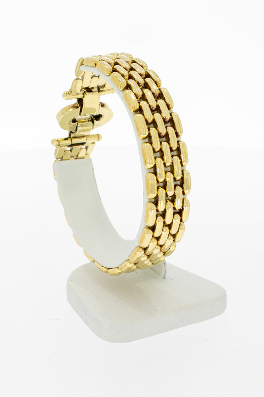 14 Karaat gouden Tank armband - 19,8 cm