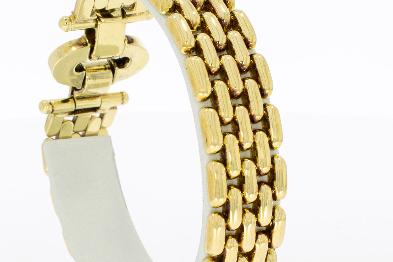 14 Karaat gouden Tank armband - 19,8 cm