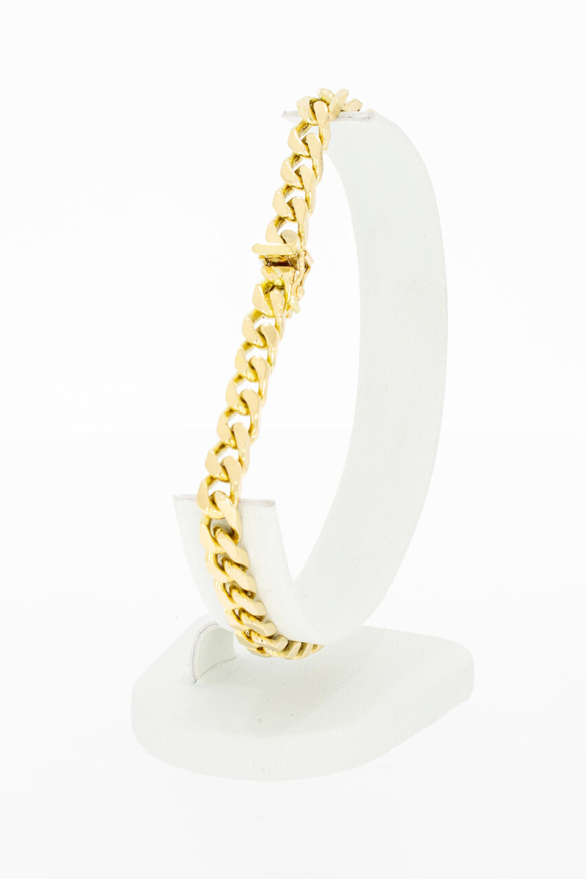 18 Karaat gouden Gourmet armband - 22,3 cm