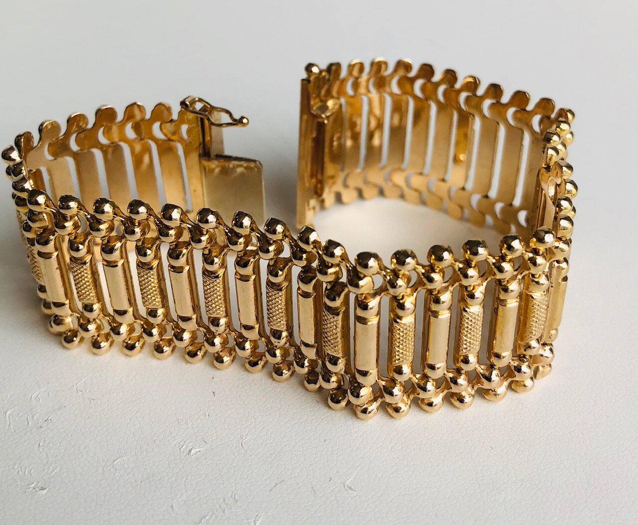 18 Karaat geelgouden Vintage armband - 19 cm