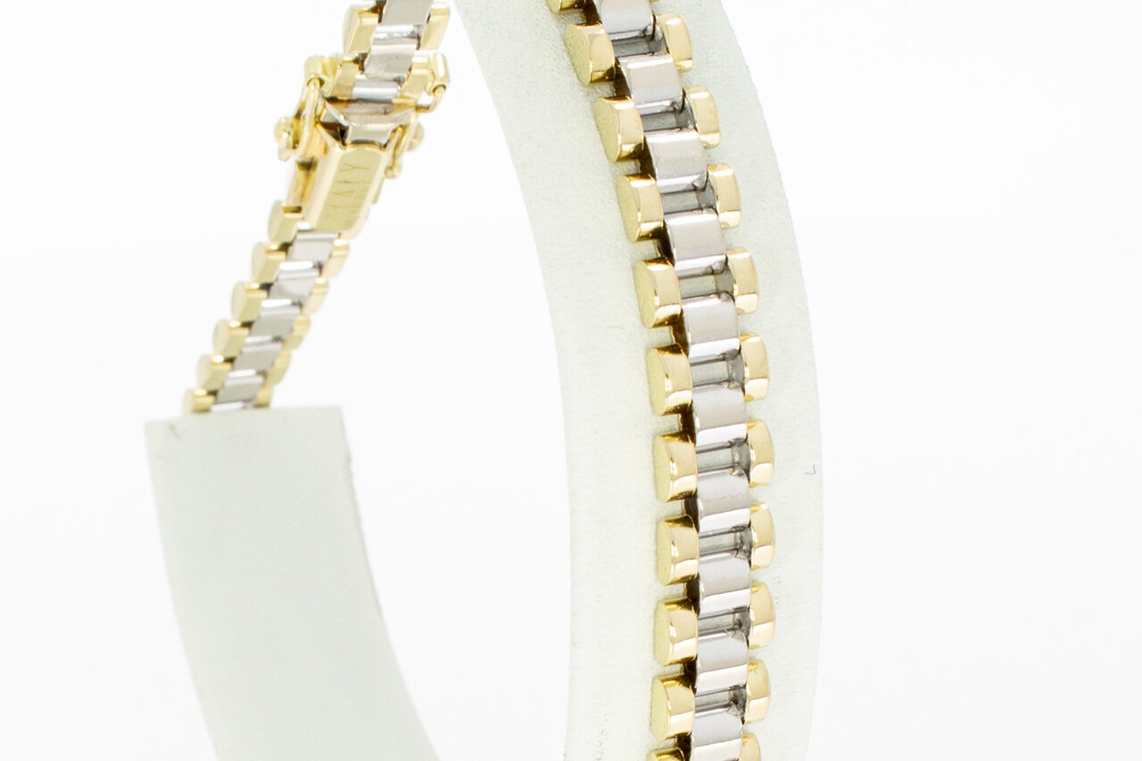 14 Karaat gouden Rolex style armband - 21,8 cm
