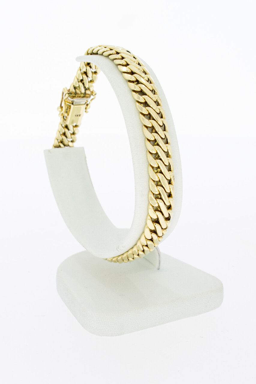 14 Karaat gouden gevlochten armband - 20,1 cm