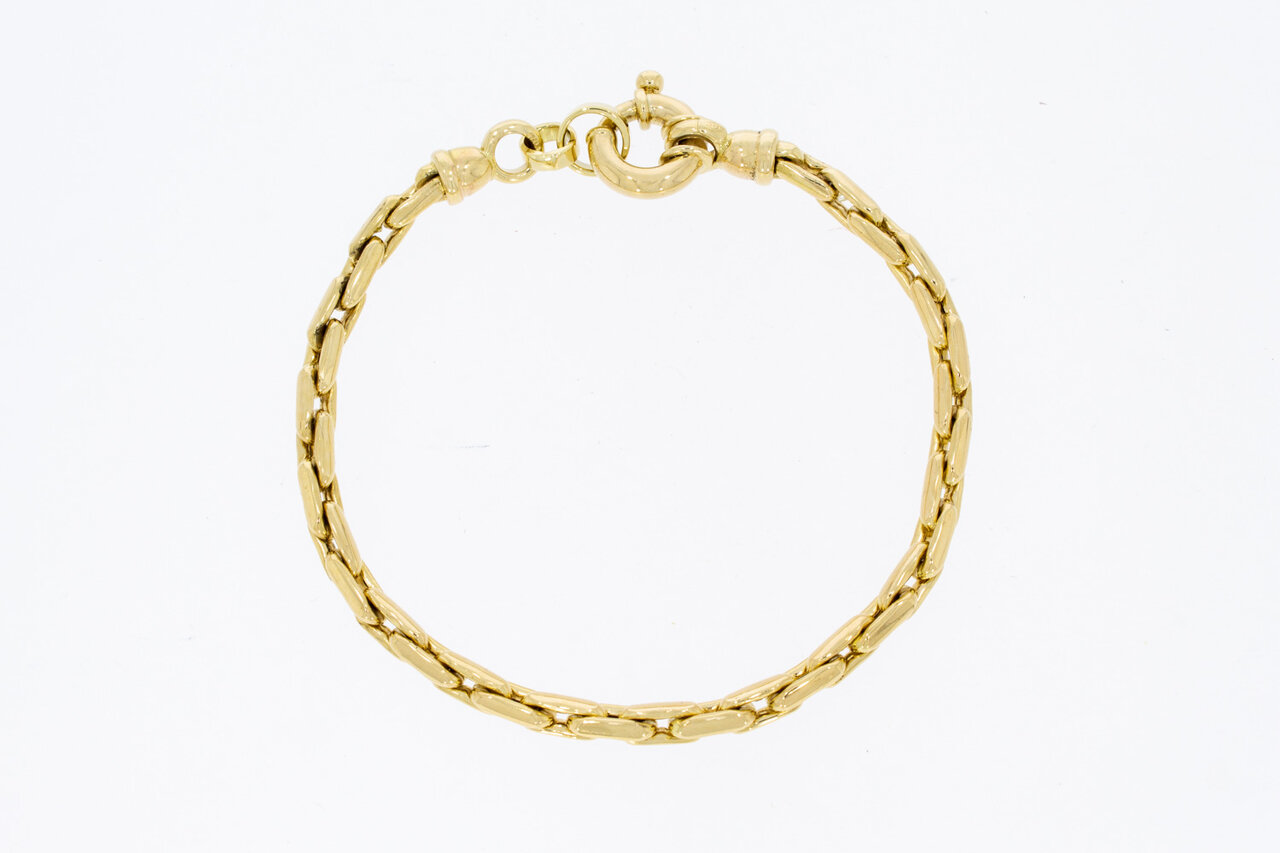 14 Karaat geelgouden Anker armband - 21,6 cm