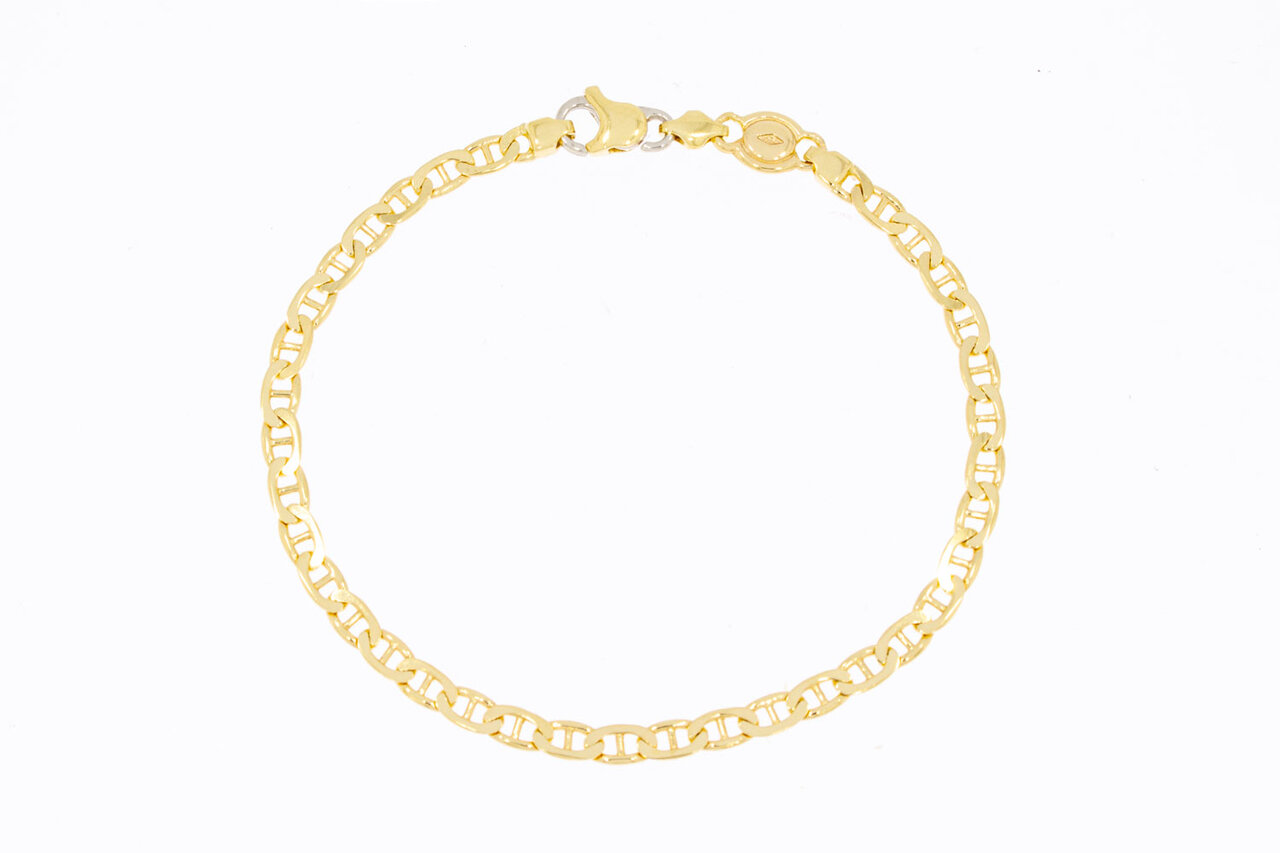 18 Karaat geel gouden Valkoog armband - 19,7 cm
