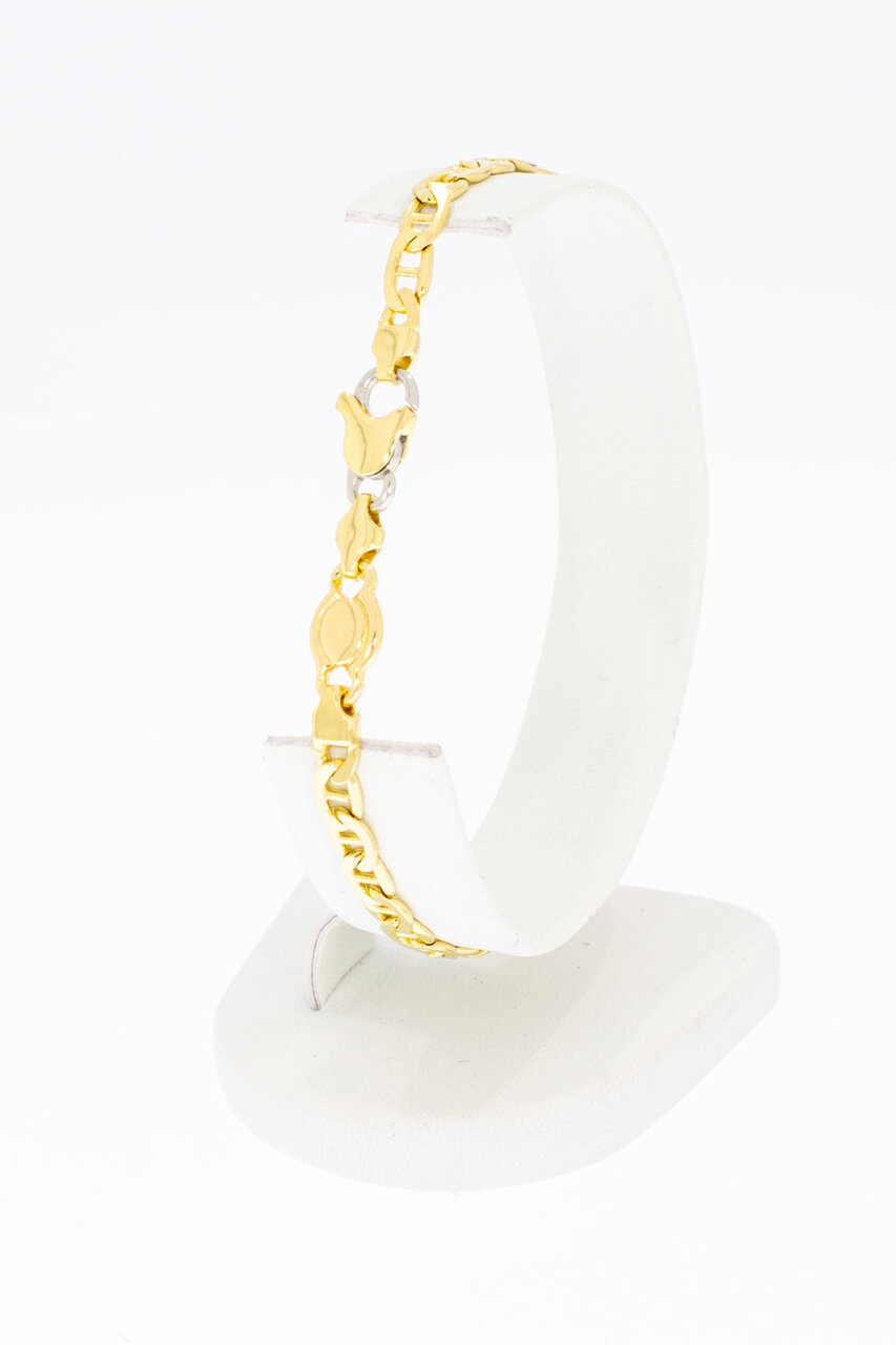 18 Karaat geel gouden Valkoog armband - 19,7 cm