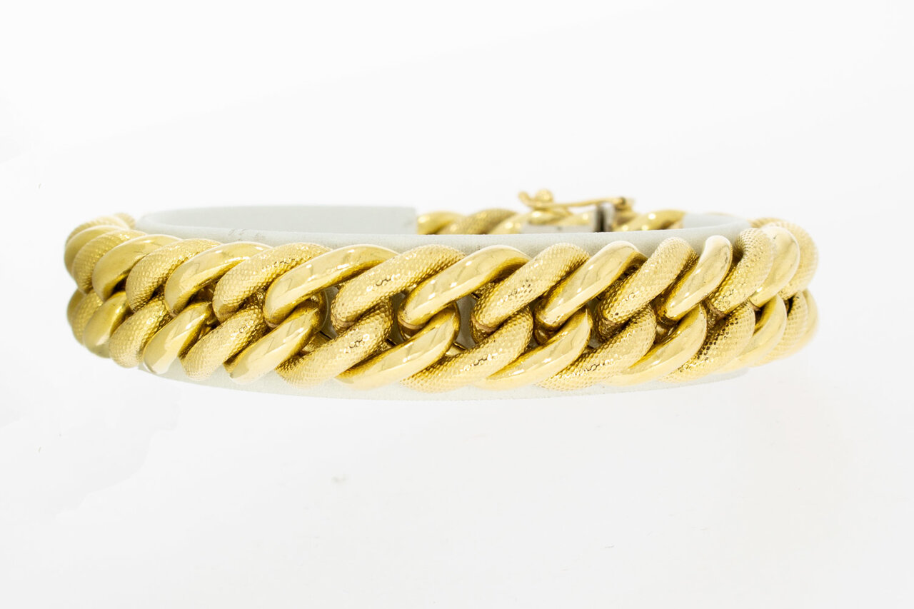 18 Karaat gouden Gourmet armband - 20,5 cm