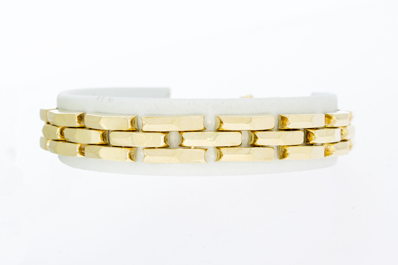 14 Karaat gouden Tank armband - 19,6 cm