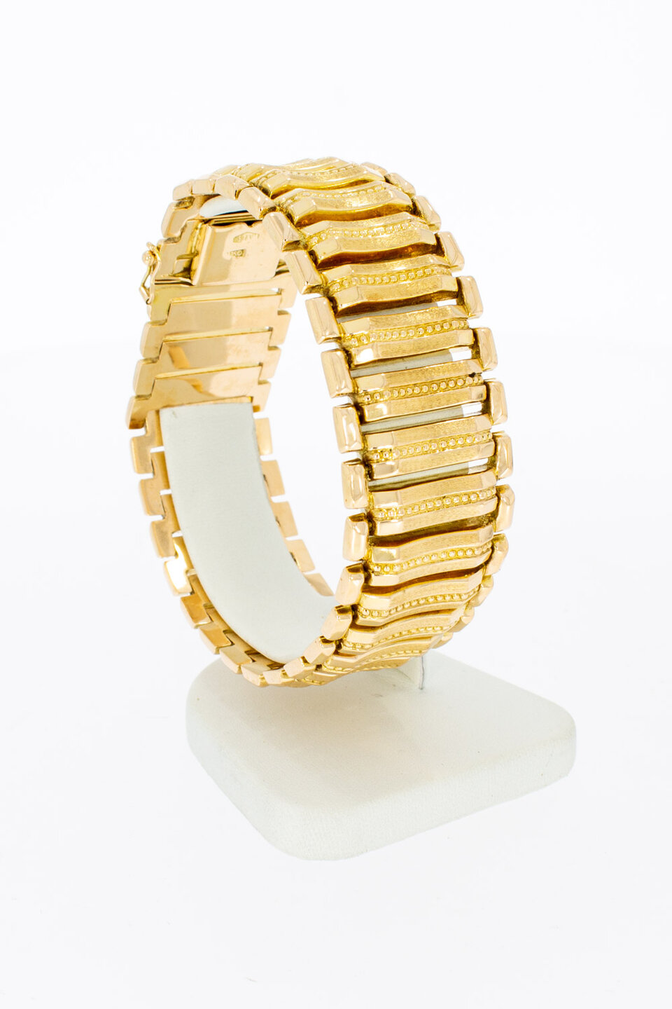 18 karaat gouden brede vintage Armband - 19,4 mm