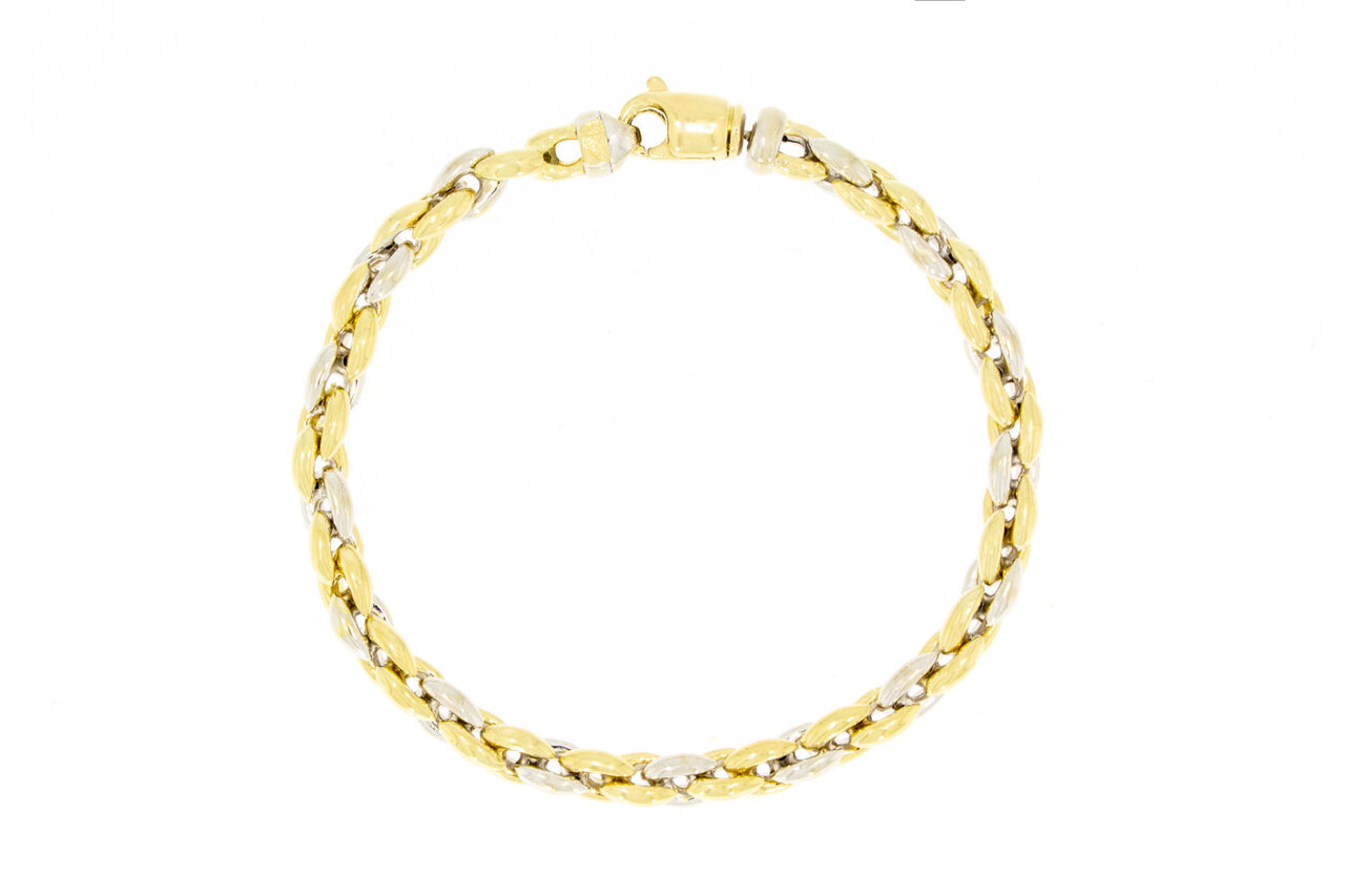 14 Karaat gouden Anker schakelarmband - 20,7 cm