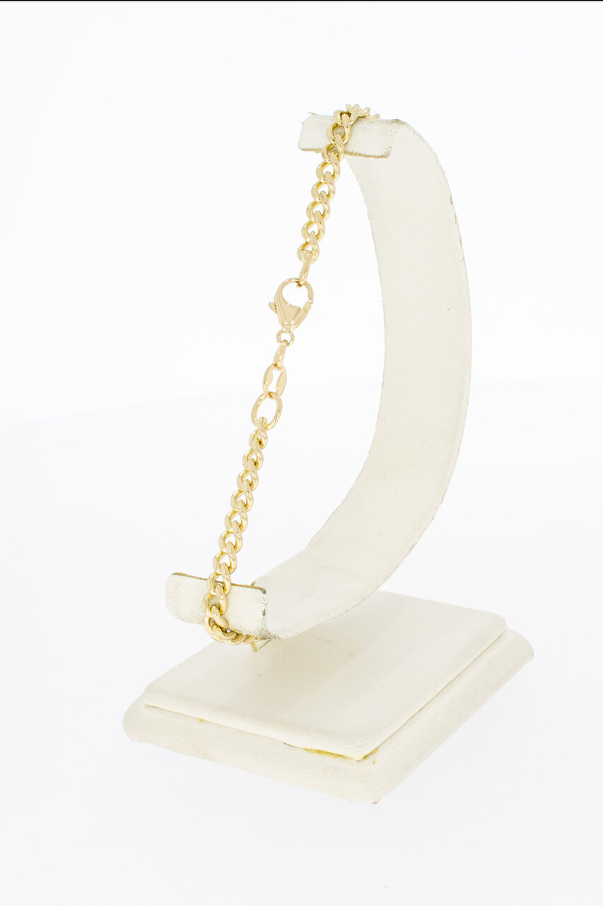 14 Karaat gouden Gourmet armband - 23,6 cm