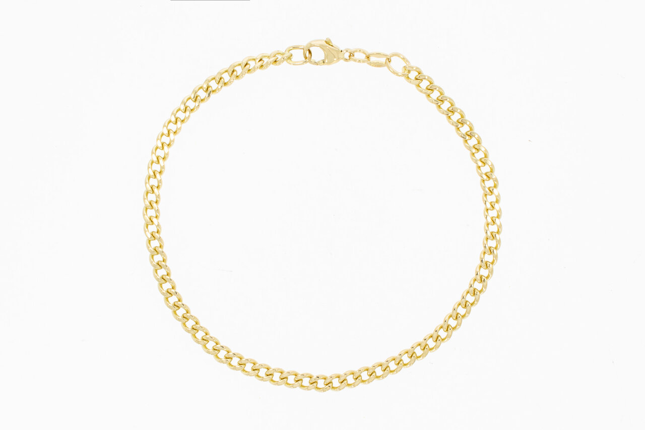 14 Karaat gouden Gourmet armband - 23,6 cm