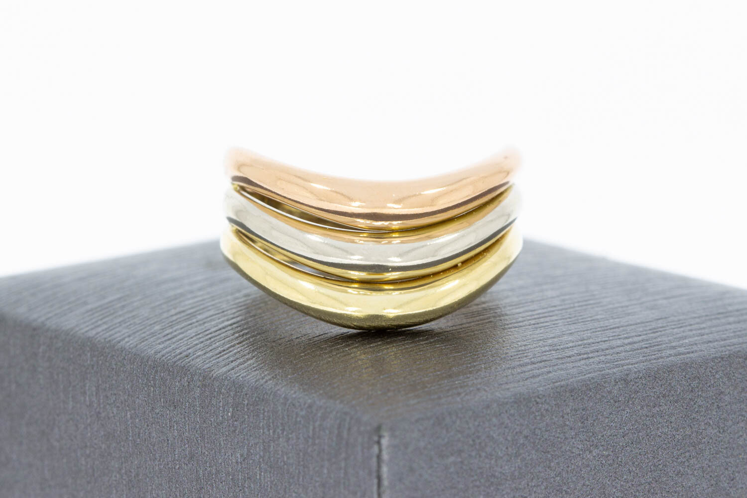14 karaat  gouden Bandring  - 18,6 mm