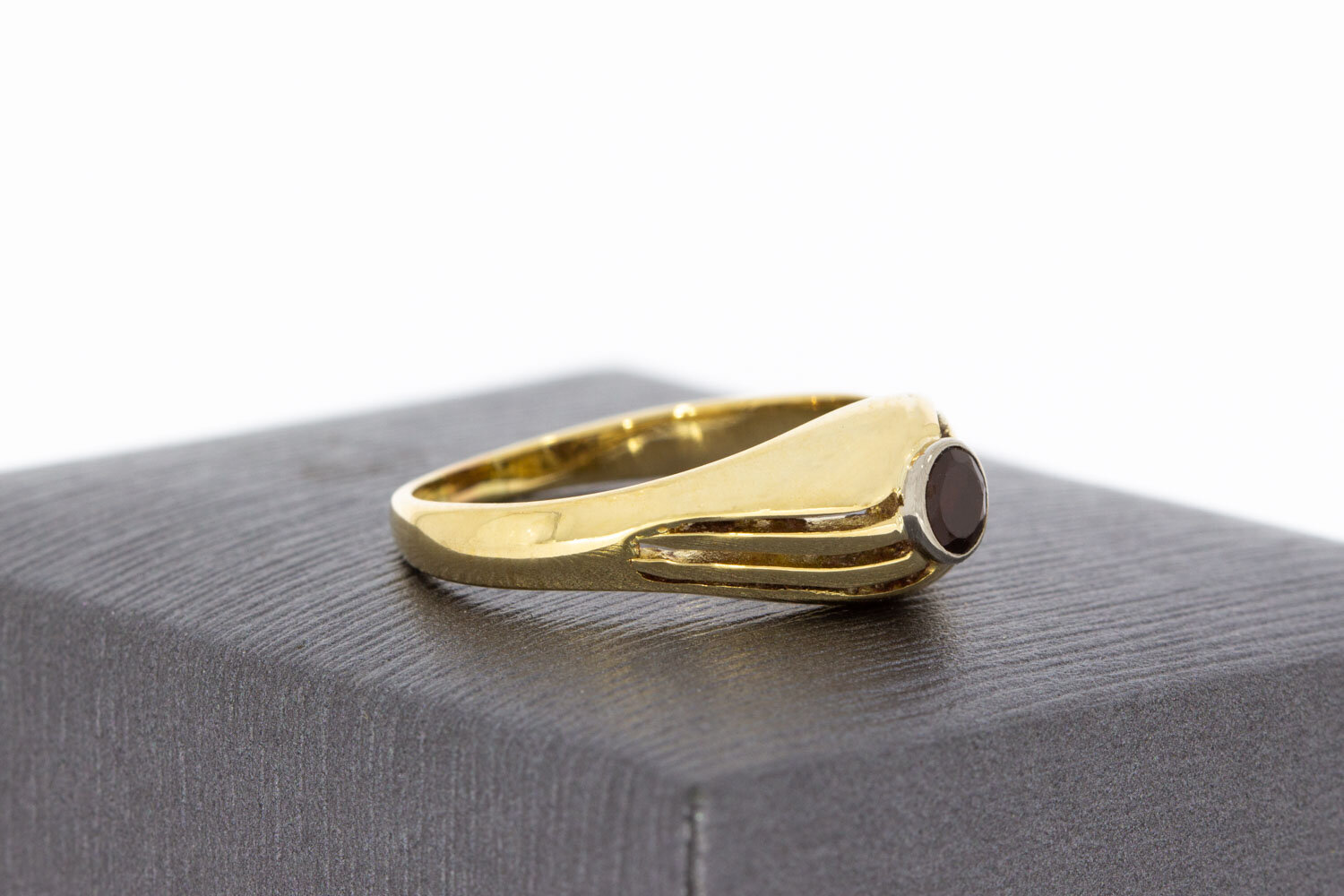 Solitaire ring 14 karaat goud - 17,9 mm