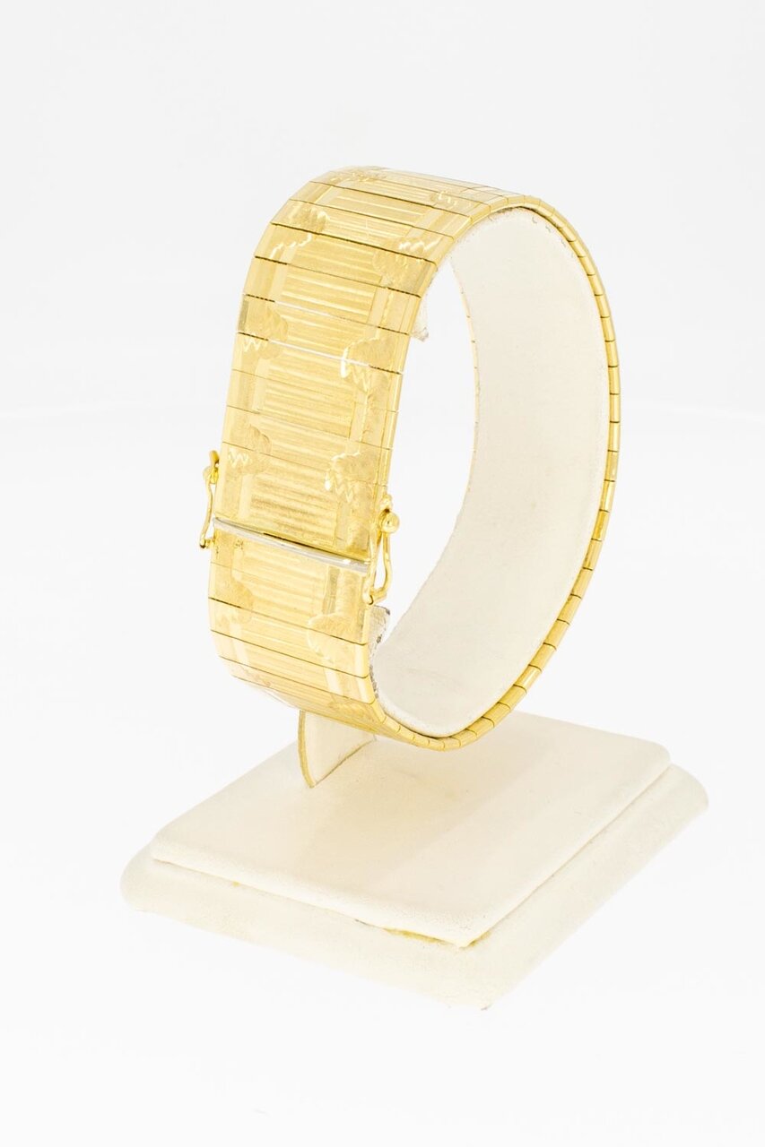 18 Karaat gouden Plaatjes armband - 19,3 cm