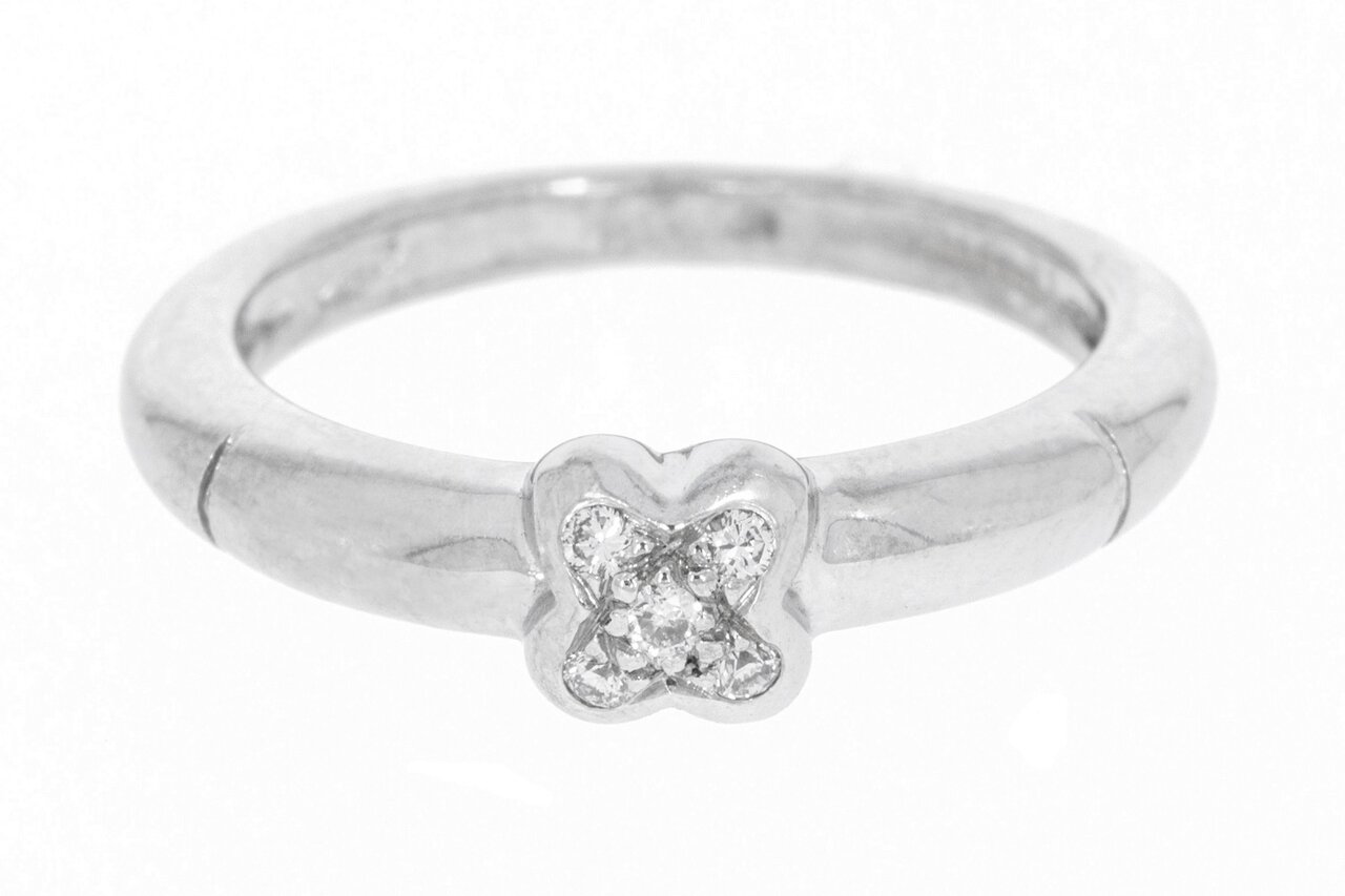 18 Karaat witgouden diamant ring - 16,6