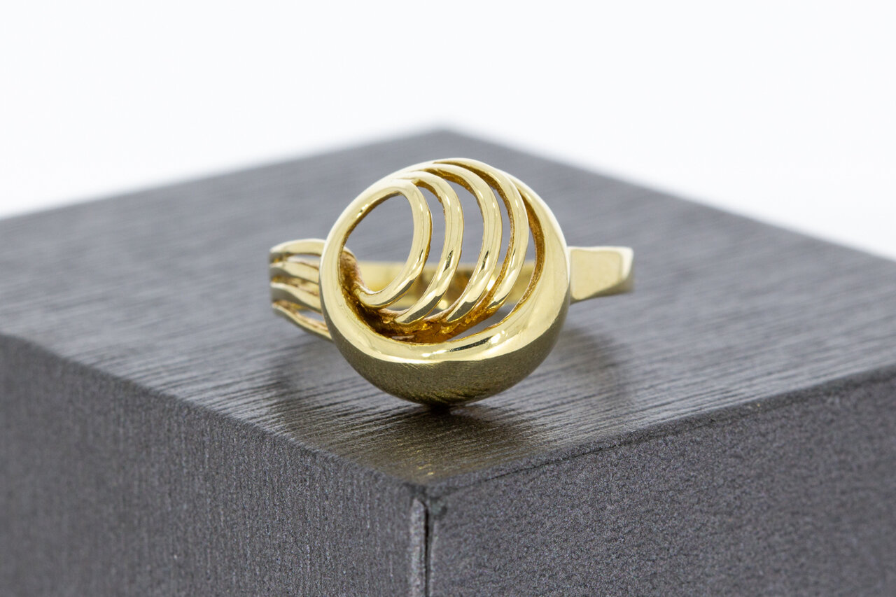 14 karaat (geel) gouden Fantasie Knoopring - 16,6 mm