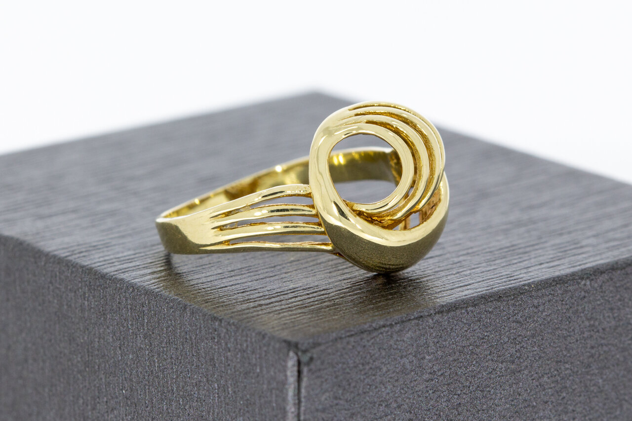 14 karaat (geel) gouden Fantasie Knoopring - 16,6 mm
