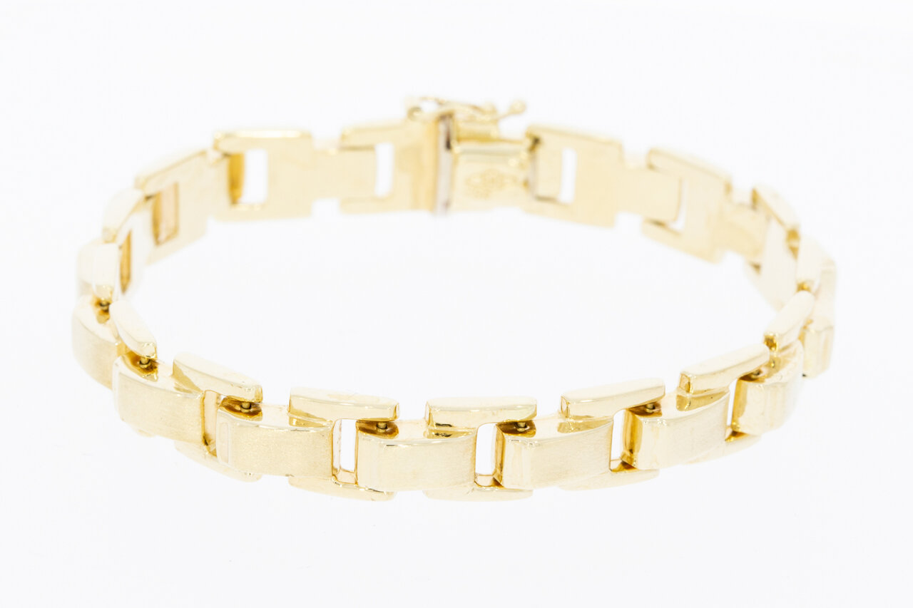 14 karaat geel gouden Anker armband - 19 cm