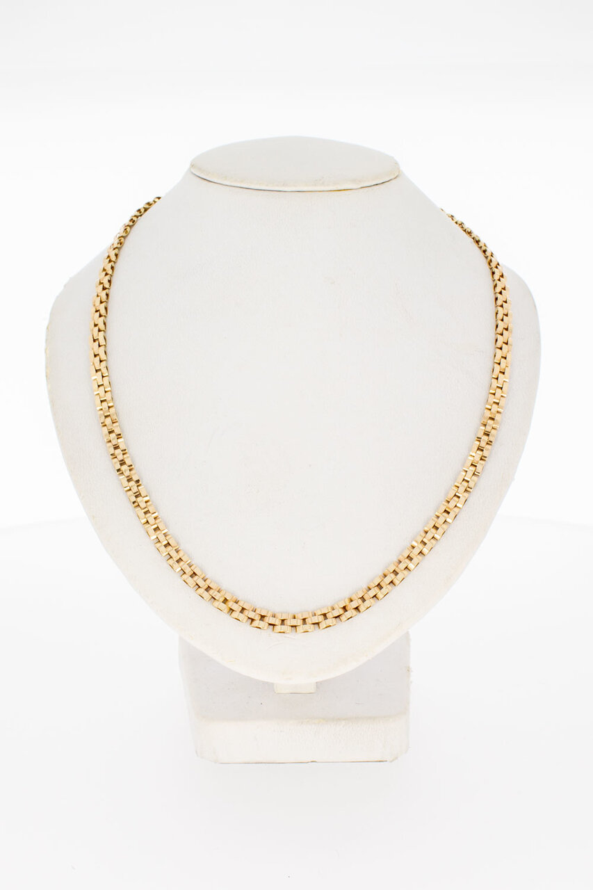 14  karaat gouden Tank Collier - 42,3 cm