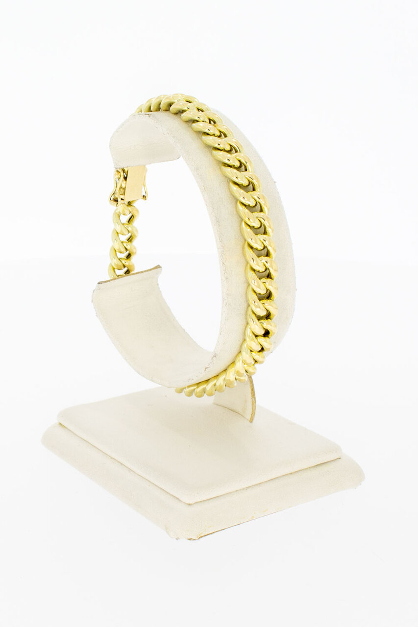 14 Karaat gouden Gourmet schakelarmband - 19,6 cm
