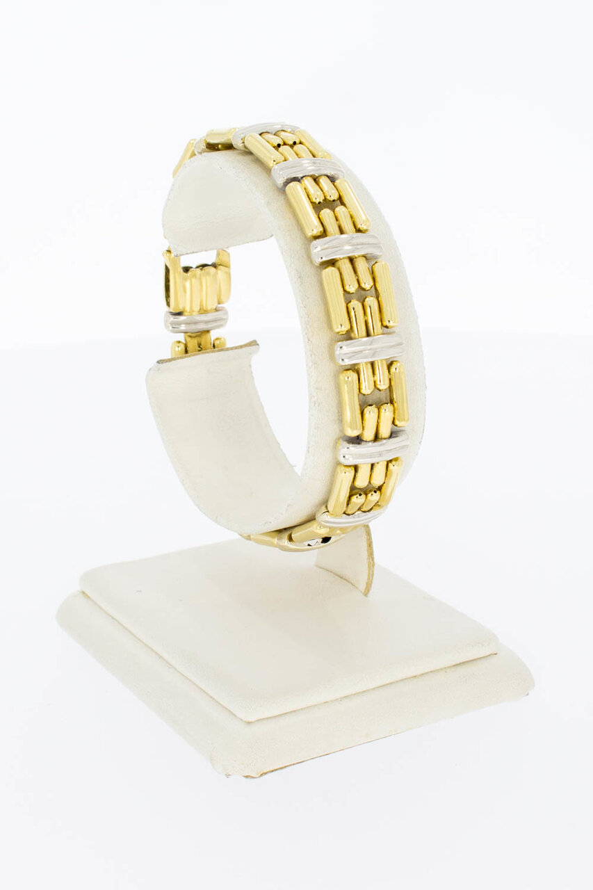 18 Karaat gouden Staafjes armband - 18,9 cm