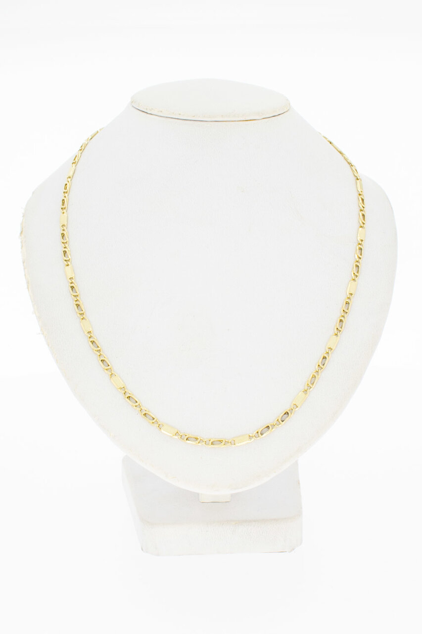 14 Karaat Valkoog gouden ketting - 47,2 cm