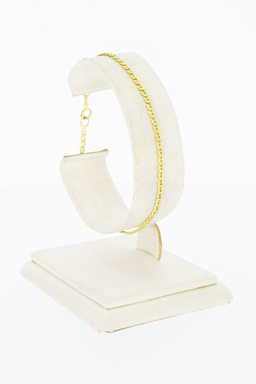 14 Karaat gouden Anker armbandje - 18,5 cm