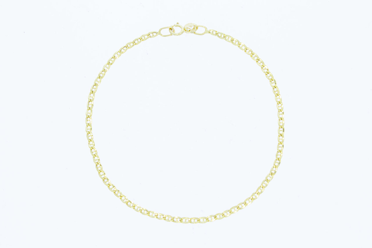 14 Karaat gouden Anker armbandje - 18,5 cm