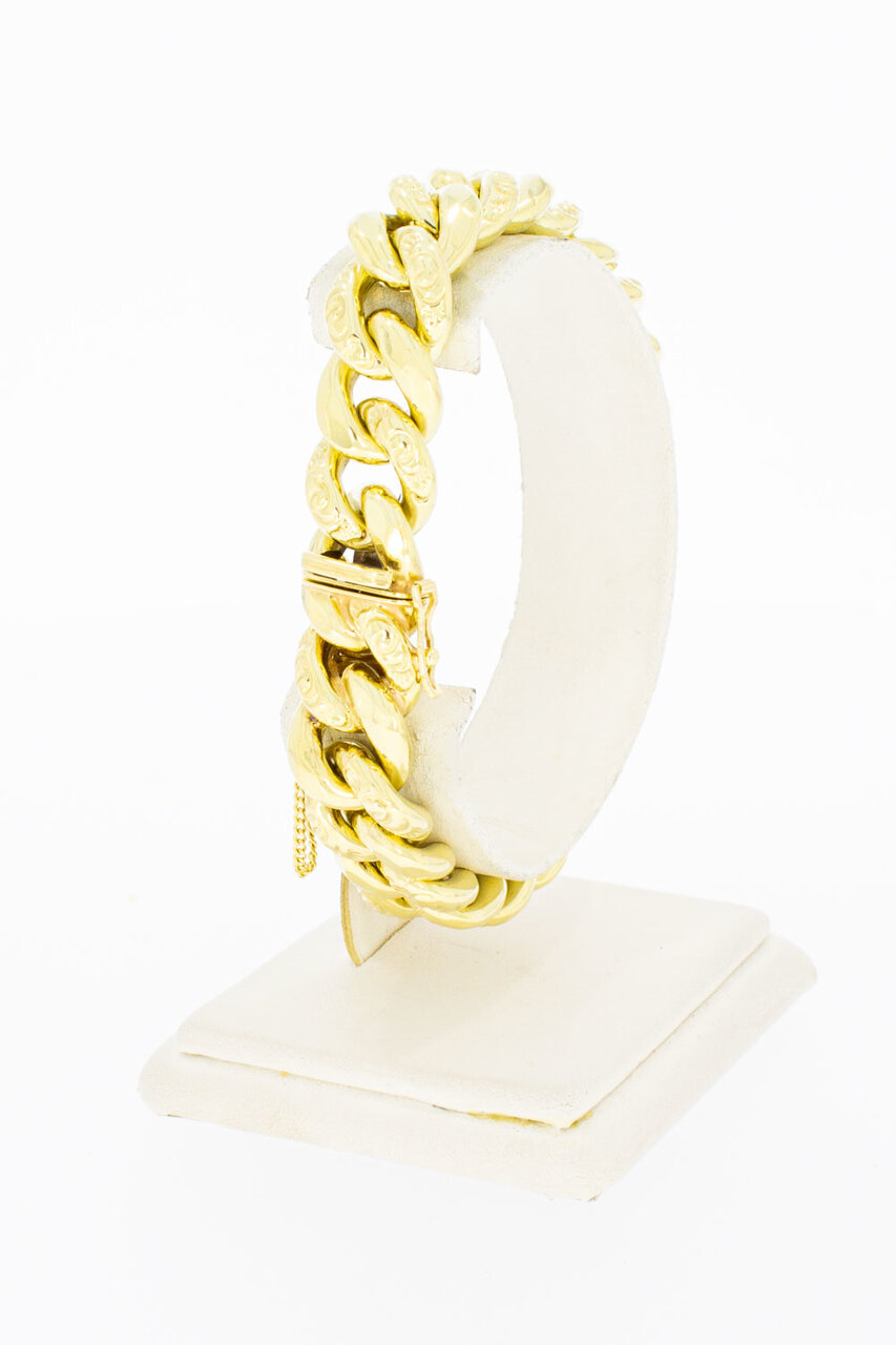 14 Karaat gouden Gourmet armband - 20,3 cm