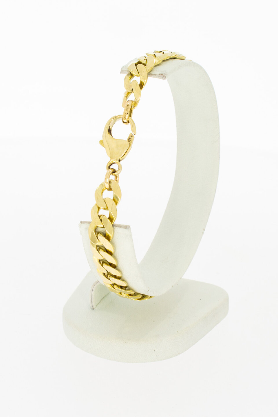 Arctic Pasen Verlaten Geslepen 14 Karaat Gourmet armband goud - 20,4 cm