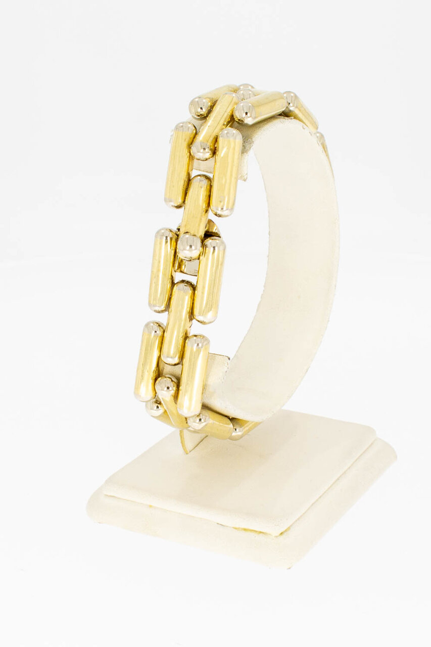 14 Karaat gouden Staafjes armband - 21,2 cm