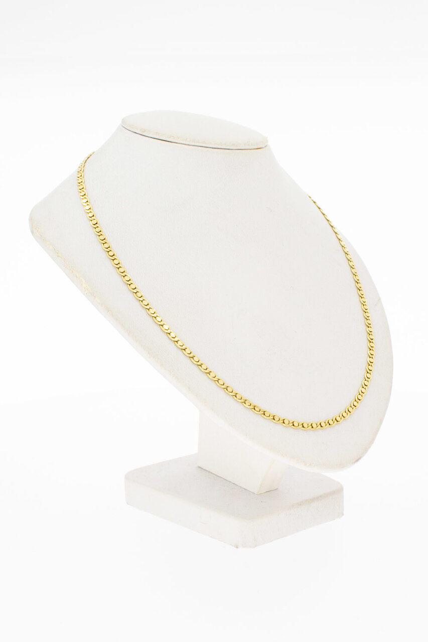 14 Karaat geel gouden Fantasie Collier - 45 cm