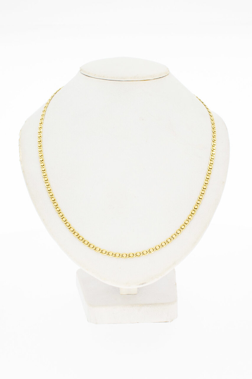 14 Karaat geel gouden Fantasie Collier - 45 cm