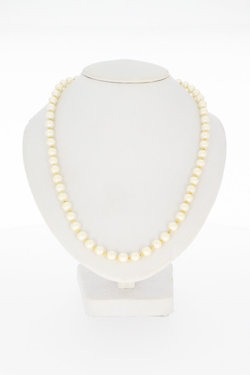 Majorica Parel ketting met zilveren sluiting - 49 cm