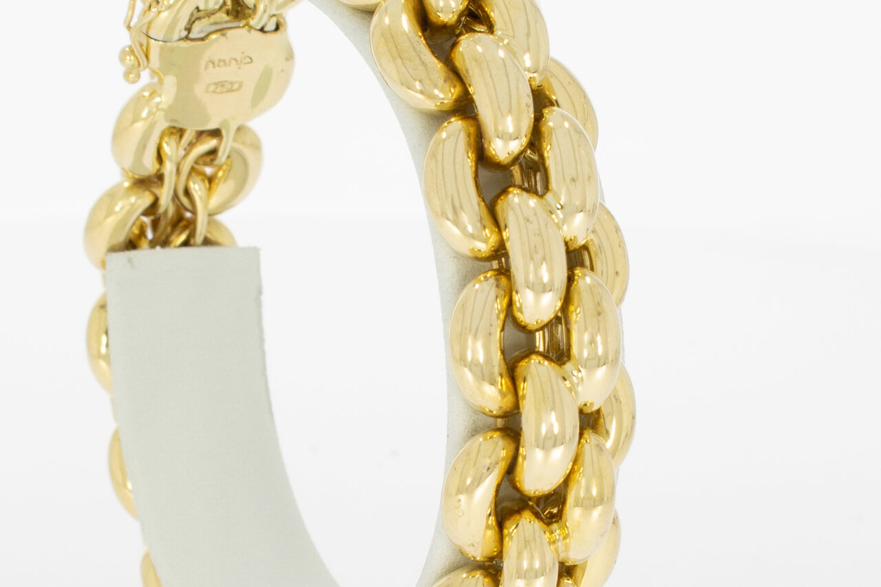 18 Karaat gouden Anker armband - 20 cm