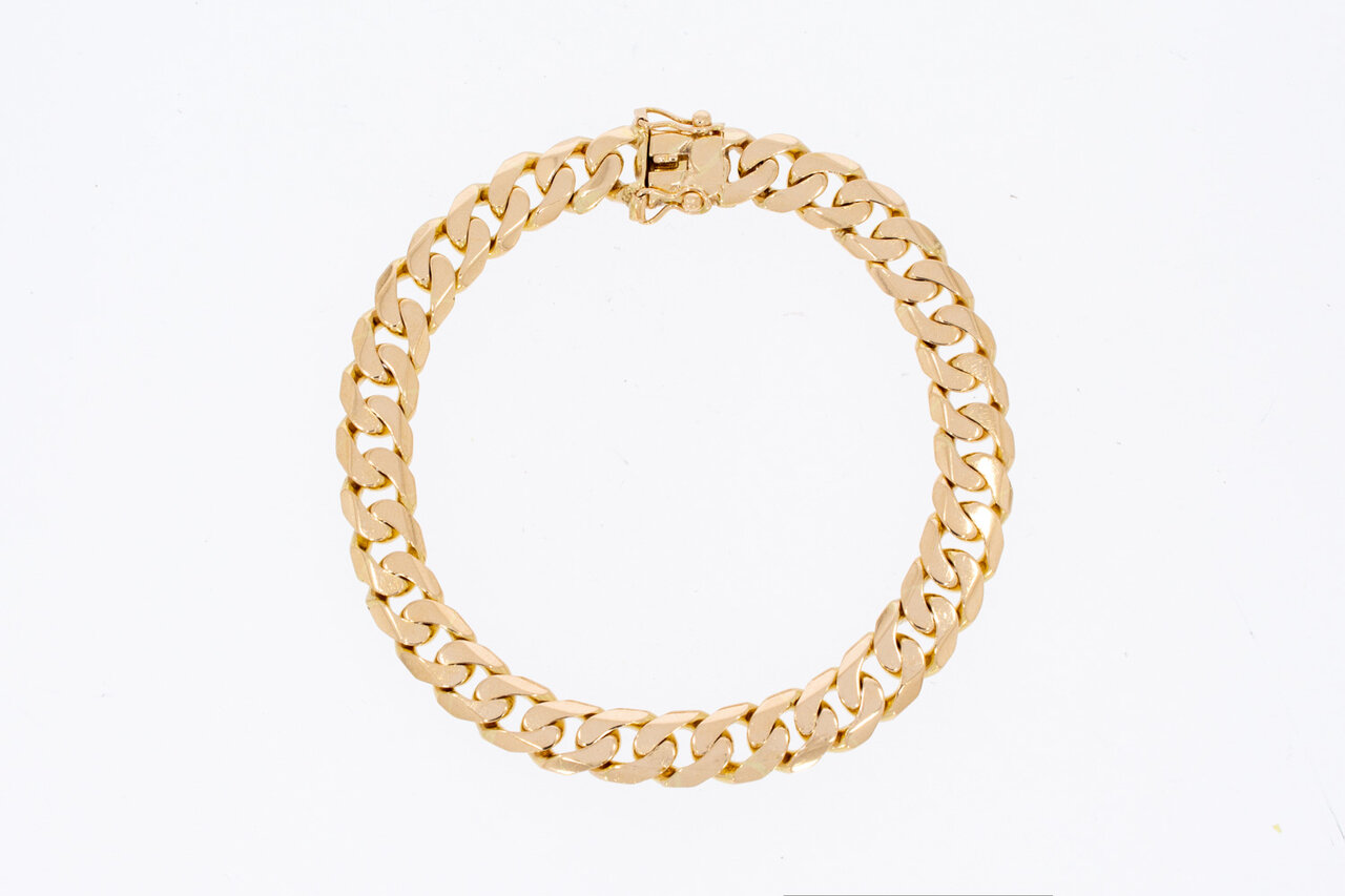18 Karaat gouden Gourmet armband - 20,2 cm