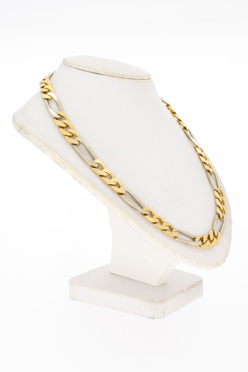 14 Karaat gouden Figaro ketting - 60 cm