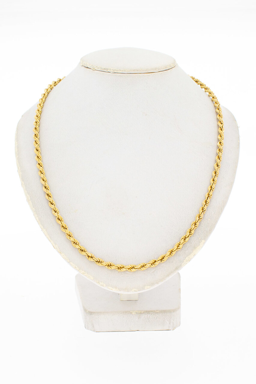 18 Karaat gouden Rope chain - 62,7 cm