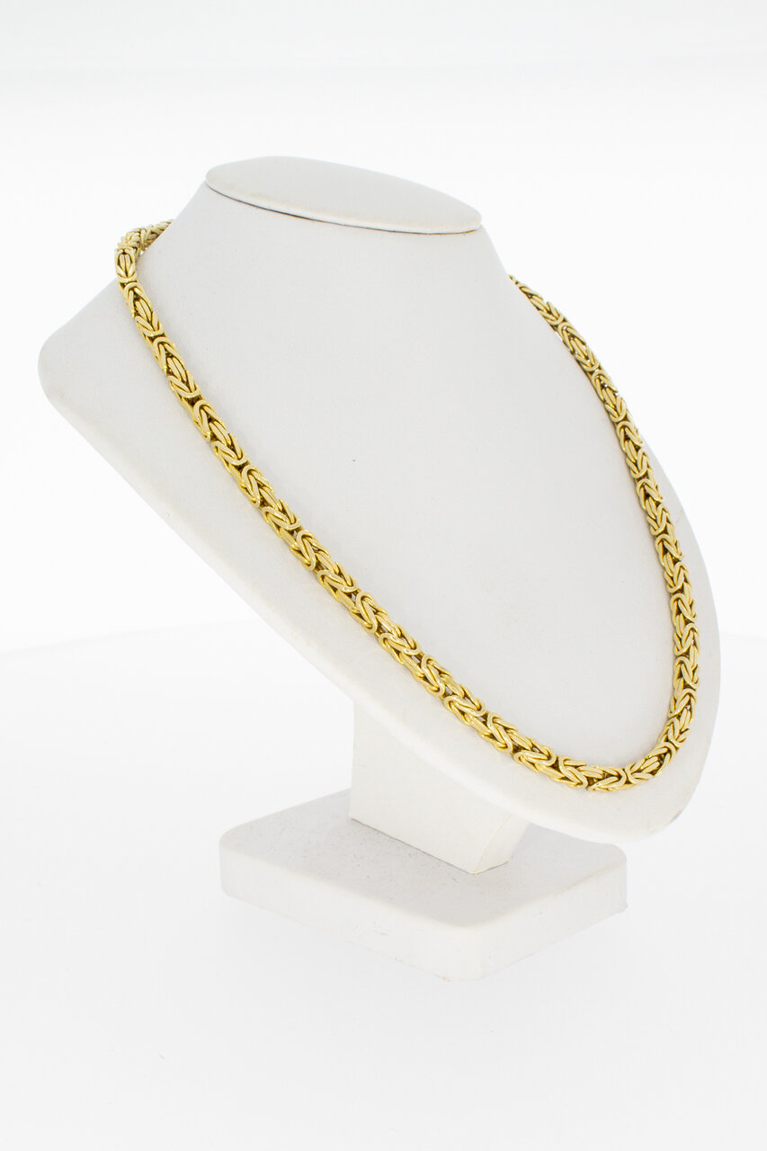 14 Karaat geel gouden Koningsketting (Byzantijns) - 46 cm