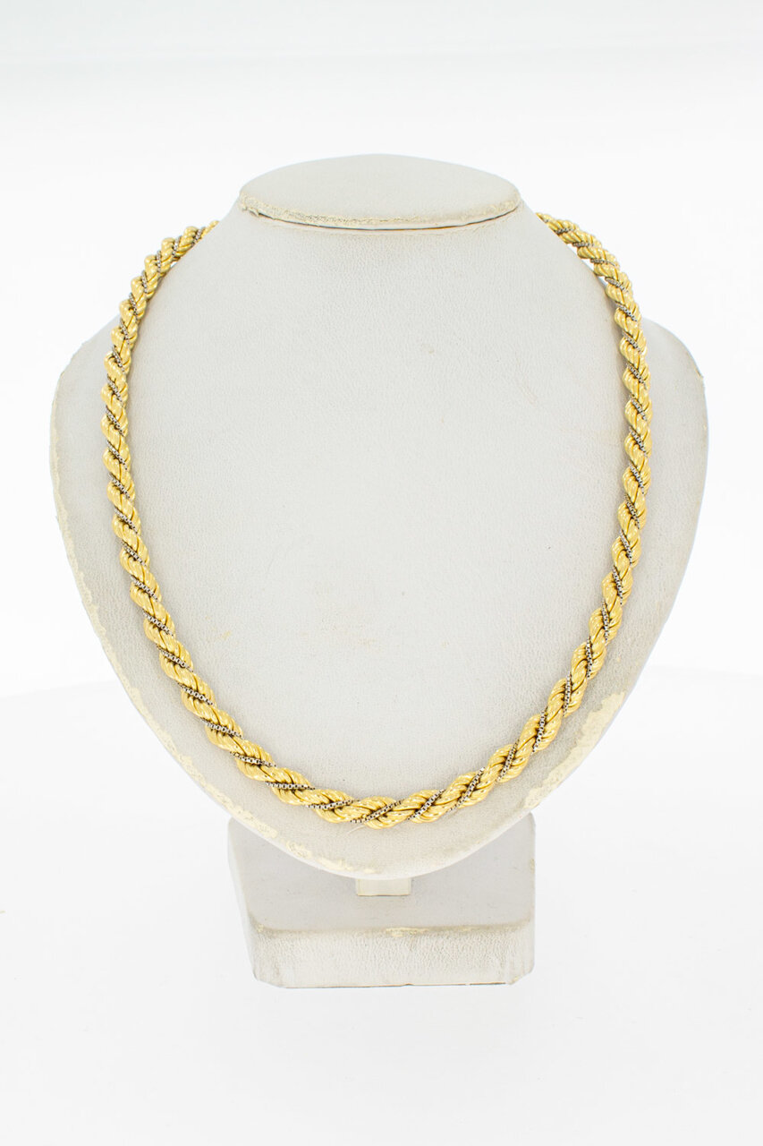 18 Karaat gouden ropechain - 91,5 cm