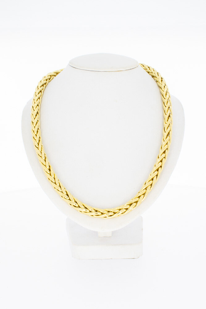 18 karaat gouden Vossenstaart Ketting - 45,5 cm